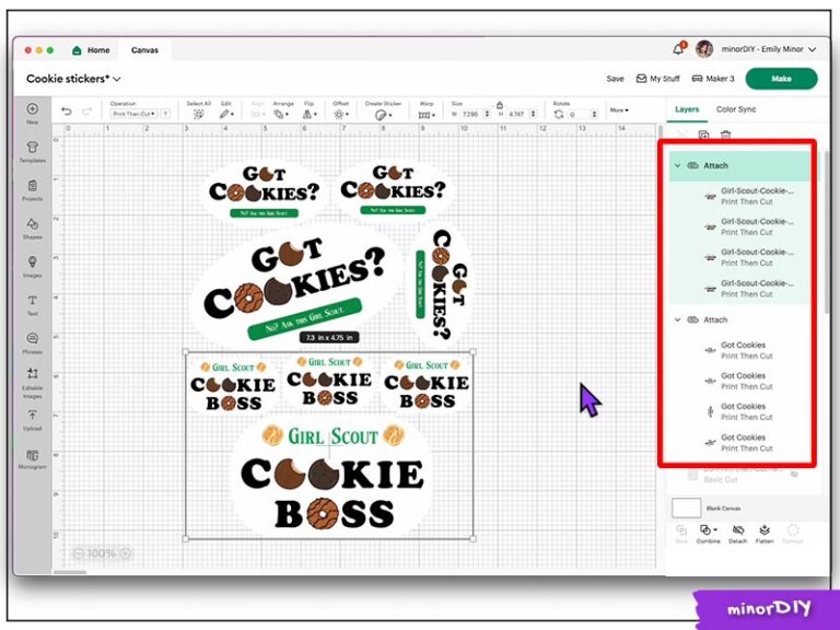 How to maximize print then cut area in Cricut Design Space » minorDIY